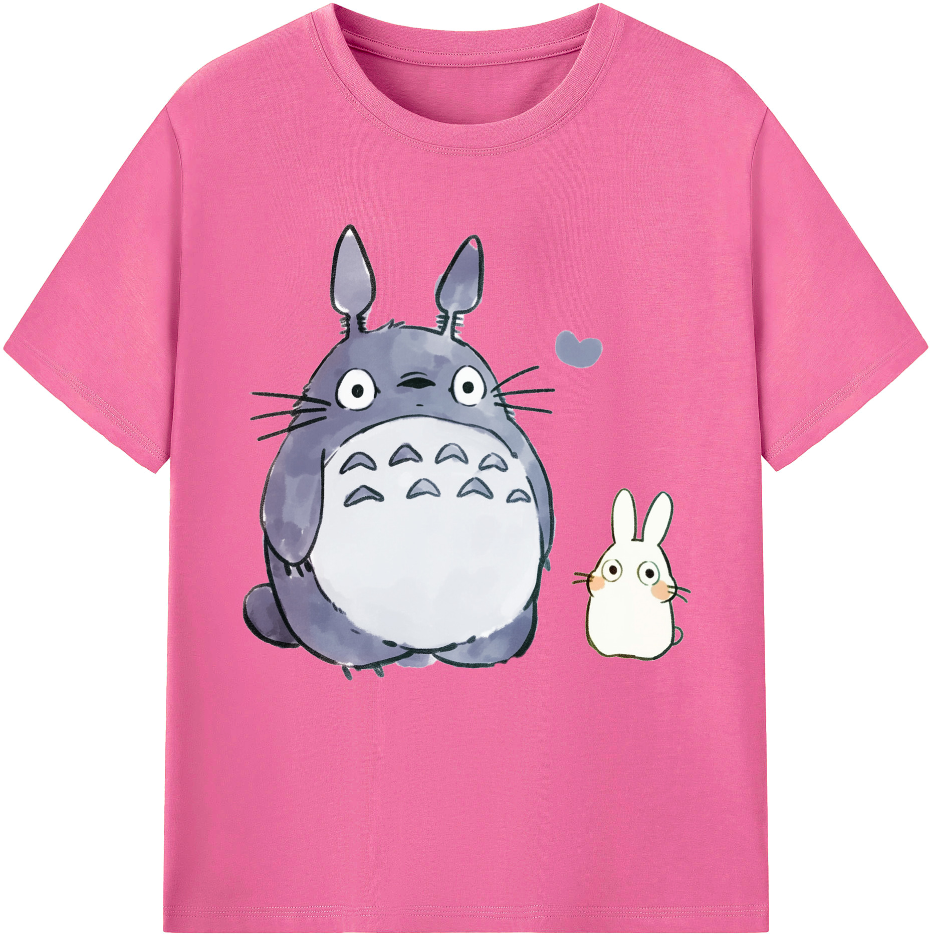 （画像用） となりのトトロ 草壁メイ 草壁サツキ My Neighbor Totoro Satsuki Kusakabe Mei Kusakabe レディースカジュアルプリントTシャツ（綿100％）